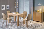 Трапезна маса с опция за разтягане M109 - цвят дъб артисан