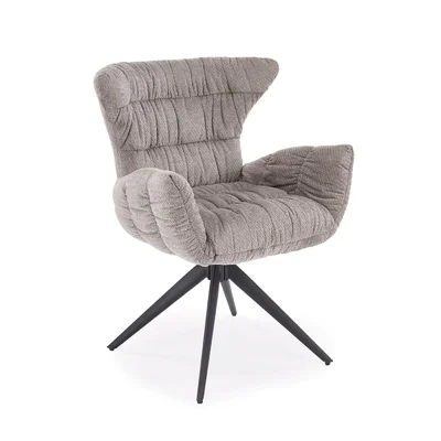 Въртящ се трапезен стол с подлакътници C103-сив