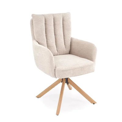 Въртящ се трапезен стол в бежов цвят C106