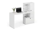 Дървено бюро за домашен офис Hobas - бял цвят
