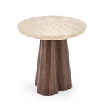 Холна маса с кръгъл плот Frida травертин - малка