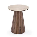 Кръгла холна маса Diavola травертин - малък размер