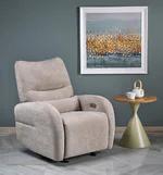 Кресло с електрически механизъм Saxon-бежов цвят, интериорна снимка