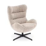 Кресло с въртящ механизъм jackie - бежов цвят