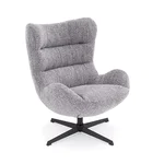 Кресло с въртящ механизъм jackie - сив цвят