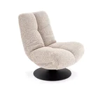 Кресло с въртящ механизъм Mango - бежов цвят