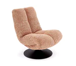 Кресло с въртящ механизъм Mango - цвят канела