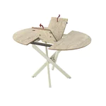 Кръгла маса с метални крака Ruta травертин - механизъм