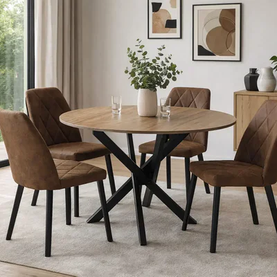 Кръгла трапезна маса Ruta дъб