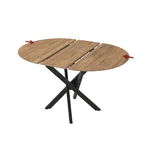 Кръгла трапезна маса Ruta дъб - допълнителен плот