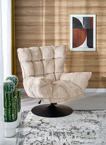 Люлеещо кресло с фунция въртене Hagen - снимка в дневна