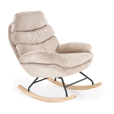 Модерно люлеещо кресло с класически дизайн Giorgio - бежово