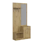 Портманто с огледало Pergo - вариант 2 - дъб артисан