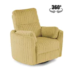 Релакс кресло с функция въртене на 360° Pegas - цвят горчица