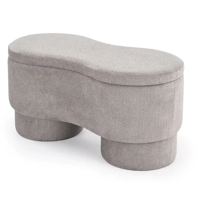 Тапицирана пейка ракла Viva - сив цвят