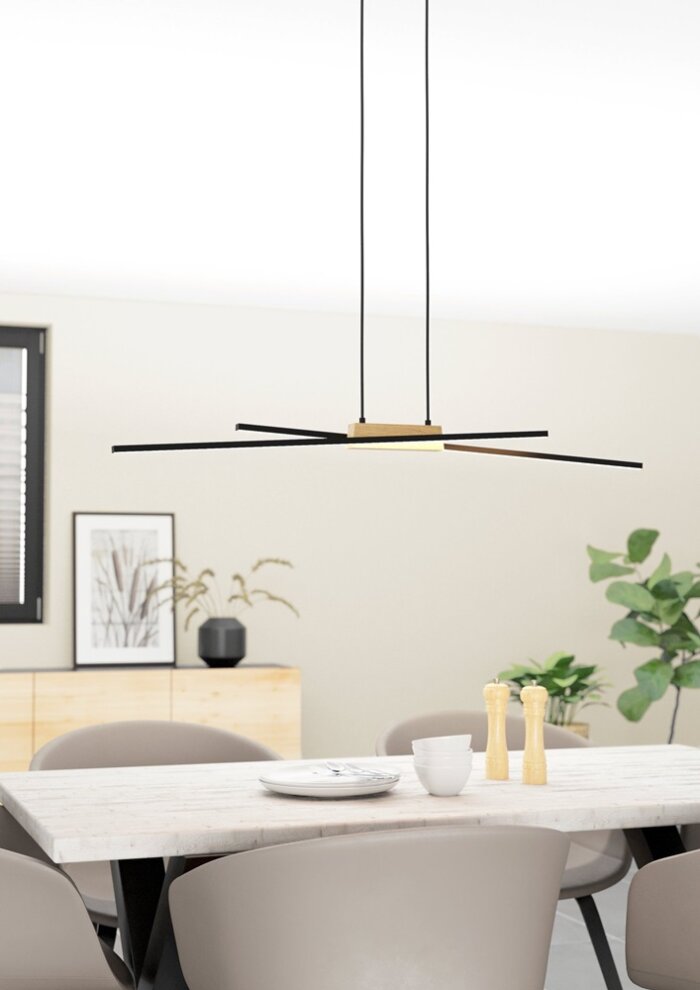 LED пендел с нестандартен дизайн Eglo серия Panagria - интериор отблизо